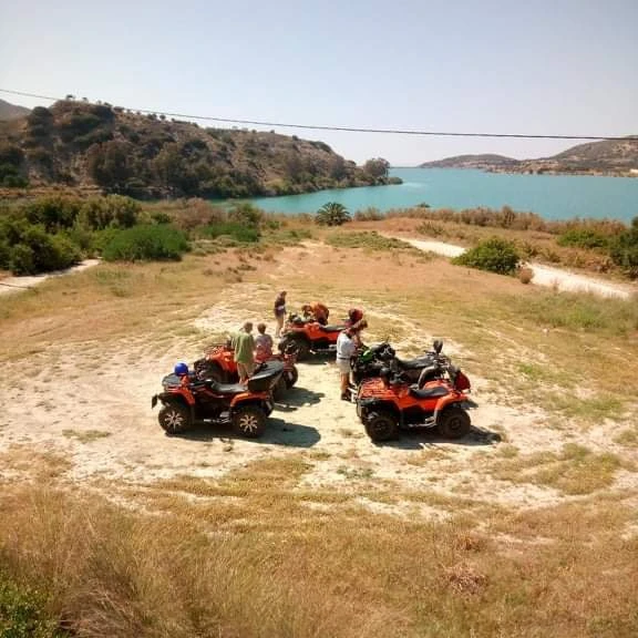 ATVs near to a lake in Crete/ATV SAFARI IERAPETRA