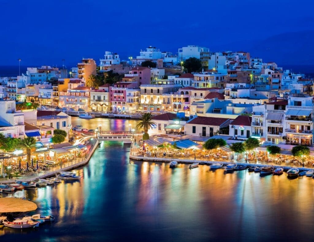 City of Agios Nikolaos in Crete