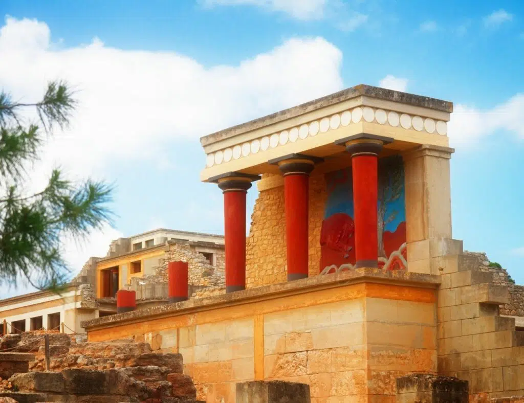 The palace of Knossos in Heraklion-Crete